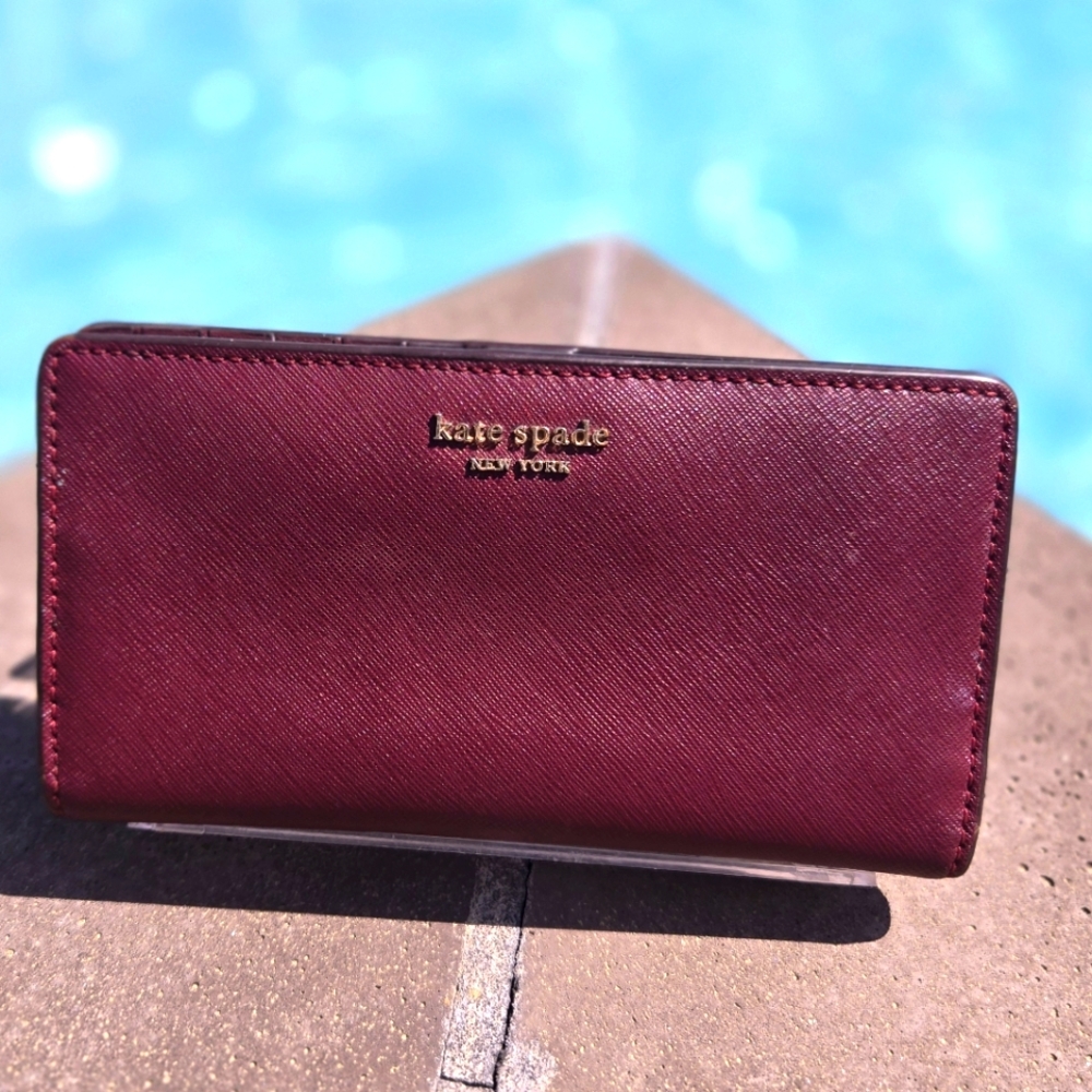 Kate Spade Deep Burgundy Wallet